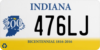 IN license plate 476LJ