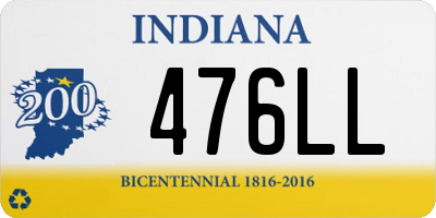 IN license plate 476LL