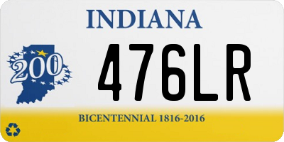 IN license plate 476LR