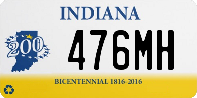 IN license plate 476MH