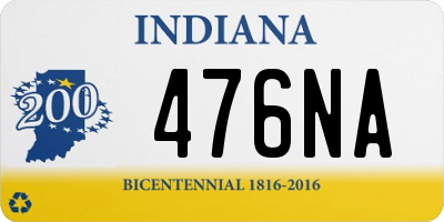 IN license plate 476NA