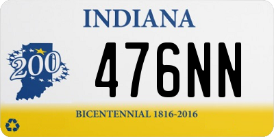 IN license plate 476NN