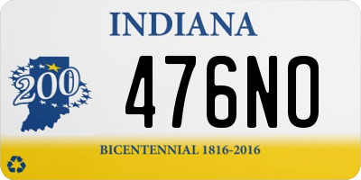 IN license plate 476NO