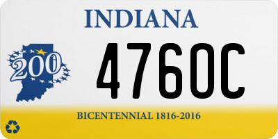 IN license plate 476OC