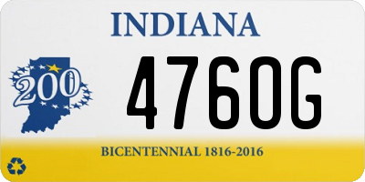 IN license plate 476OG