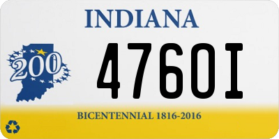 IN license plate 476OI
