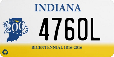 IN license plate 476OL