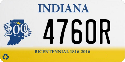 IN license plate 476OR