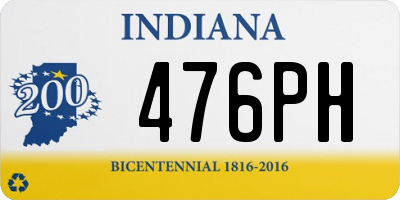 IN license plate 476PH