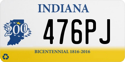 IN license plate 476PJ