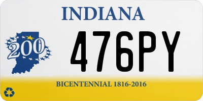 IN license plate 476PY