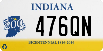 IN license plate 476QN