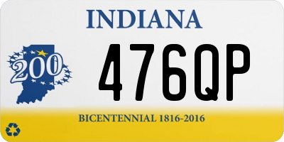 IN license plate 476QP