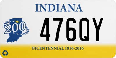 IN license plate 476QY