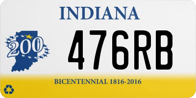 IN license plate 476RB