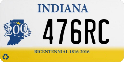 IN license plate 476RC