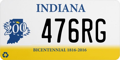 IN license plate 476RG