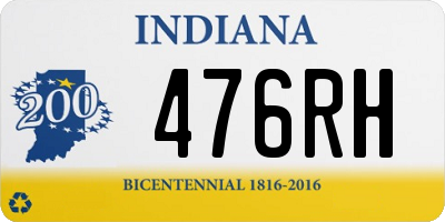 IN license plate 476RH