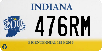 IN license plate 476RM