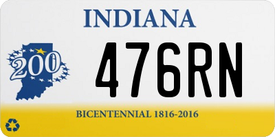 IN license plate 476RN