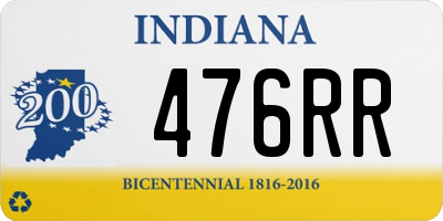 IN license plate 476RR