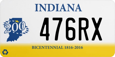 IN license plate 476RX