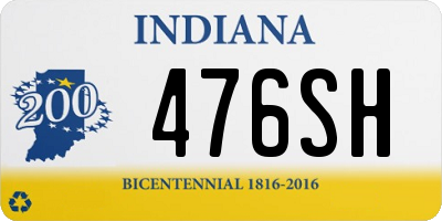 IN license plate 476SH