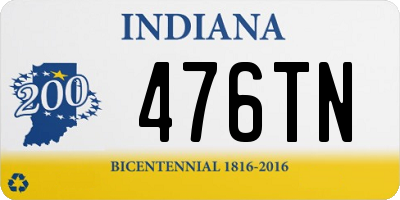 IN license plate 476TN