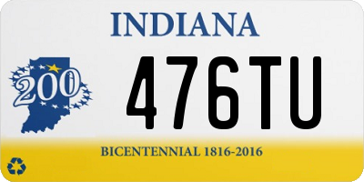 IN license plate 476TU