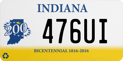 IN license plate 476UI