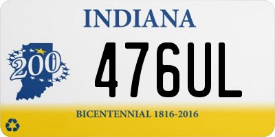 IN license plate 476UL