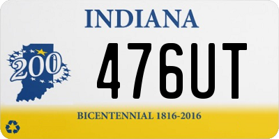 IN license plate 476UT