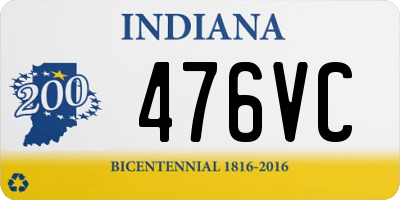 IN license plate 476VC