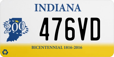 IN license plate 476VD