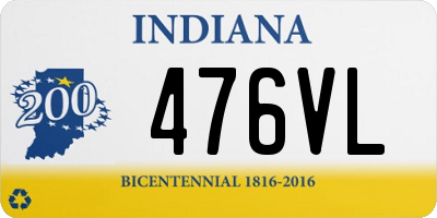 IN license plate 476VL