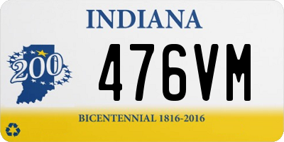 IN license plate 476VM