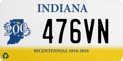 IN license plate 476VN