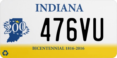 IN license plate 476VU