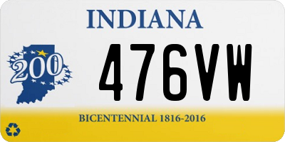 IN license plate 476VW