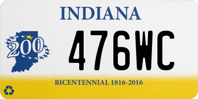 IN license plate 476WC