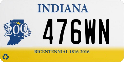 IN license plate 476WN