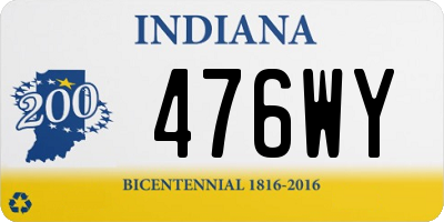 IN license plate 476WY