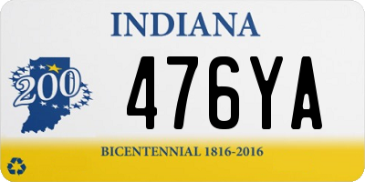 IN license plate 476YA