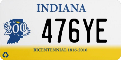 IN license plate 476YE