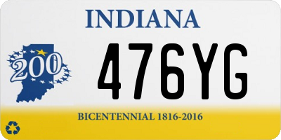 IN license plate 476YG