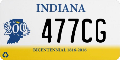 IN license plate 477CG