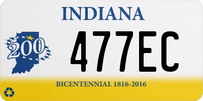 IN license plate 477EC