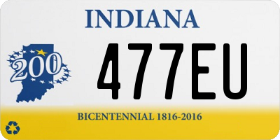 IN license plate 477EU