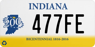 IN license plate 477FE