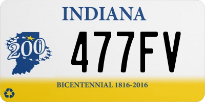 IN license plate 477FV